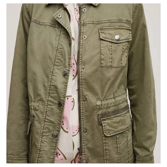 Anthropologie MARRAKECH Geneva Military Green Utility Parka Jacket Size XS - Picture 3 of 15